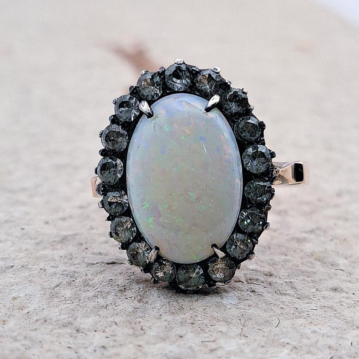 9ct Vintage Opal Ring | UK Size L 1/2 | US size 6