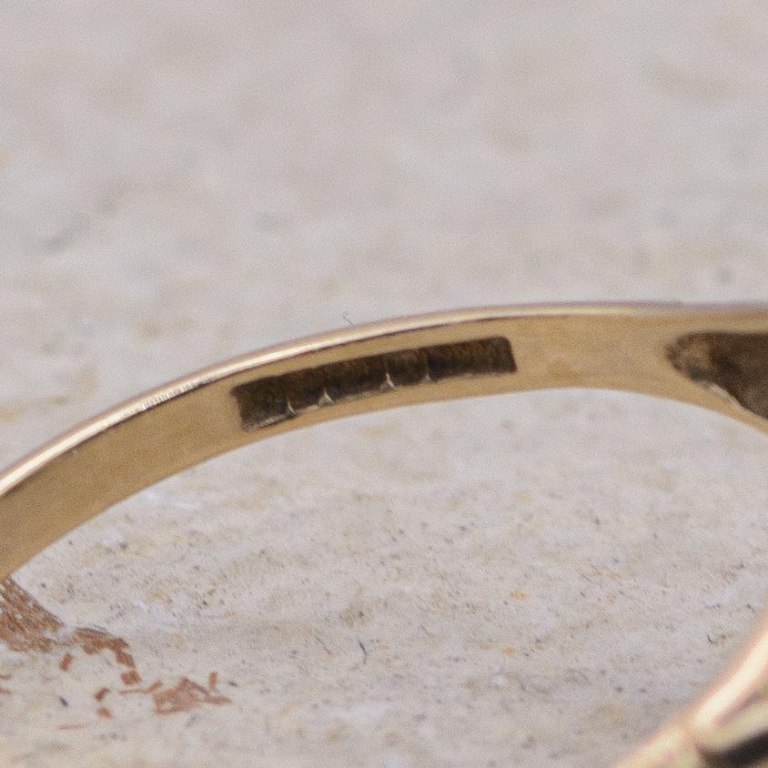 Vintage Smoky Quartz Cocktail Ring | 9ct | UK Size O 1/2 | US Size 7.5 |