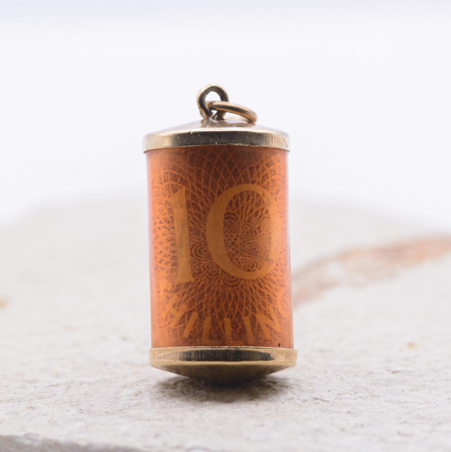 9ct Gold Vintage Money Charm 10 Shilling Note