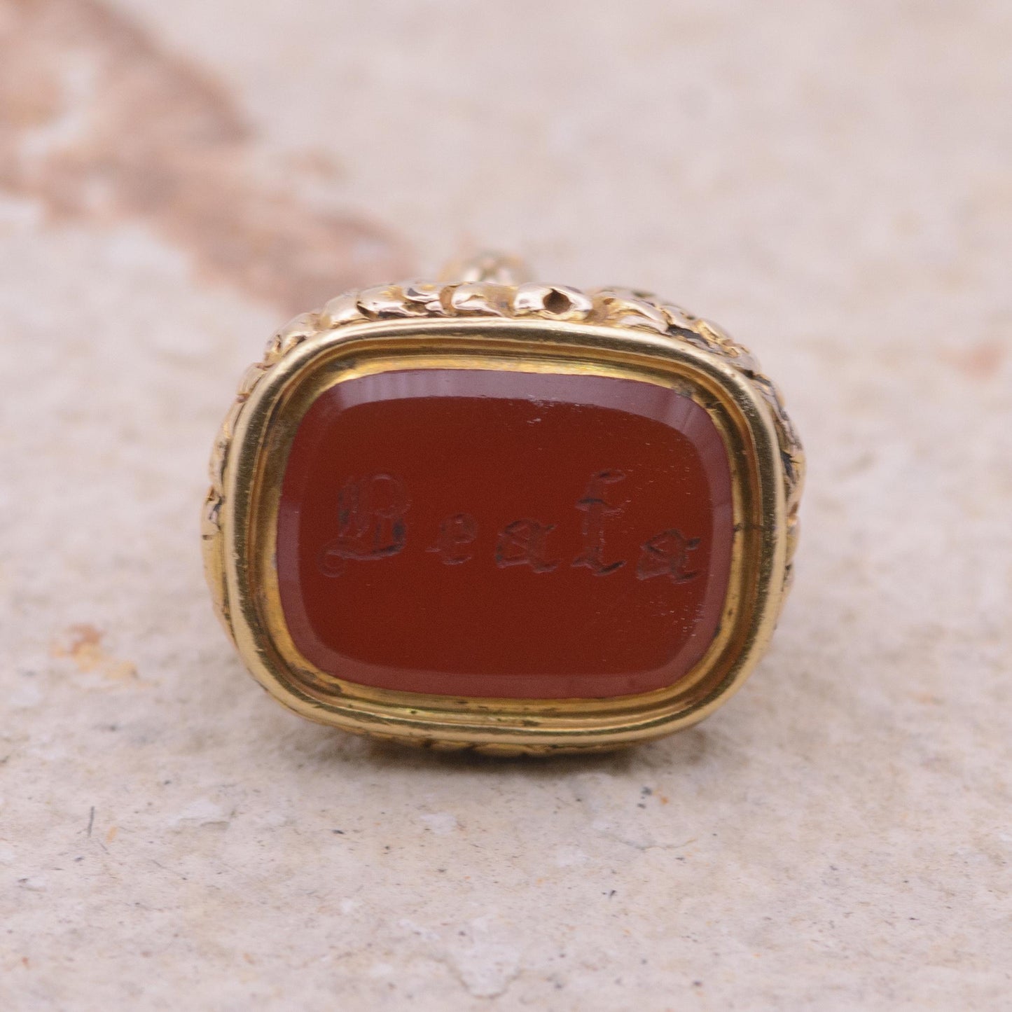 Victorian Carnelian Seal Fob