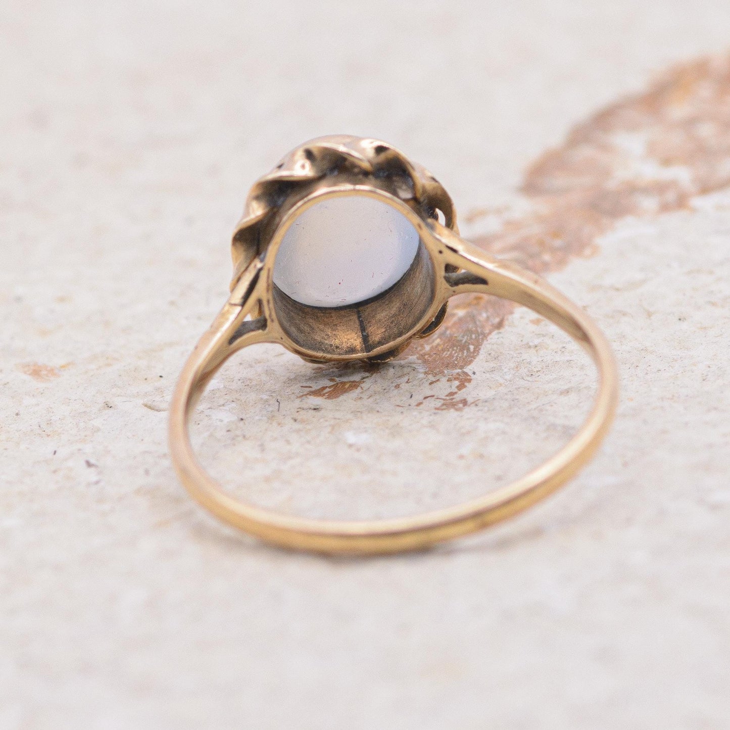 Vintage Moonstone Ring | 9ct Gold | UK Size M 1/2 | US Size 6.5 |