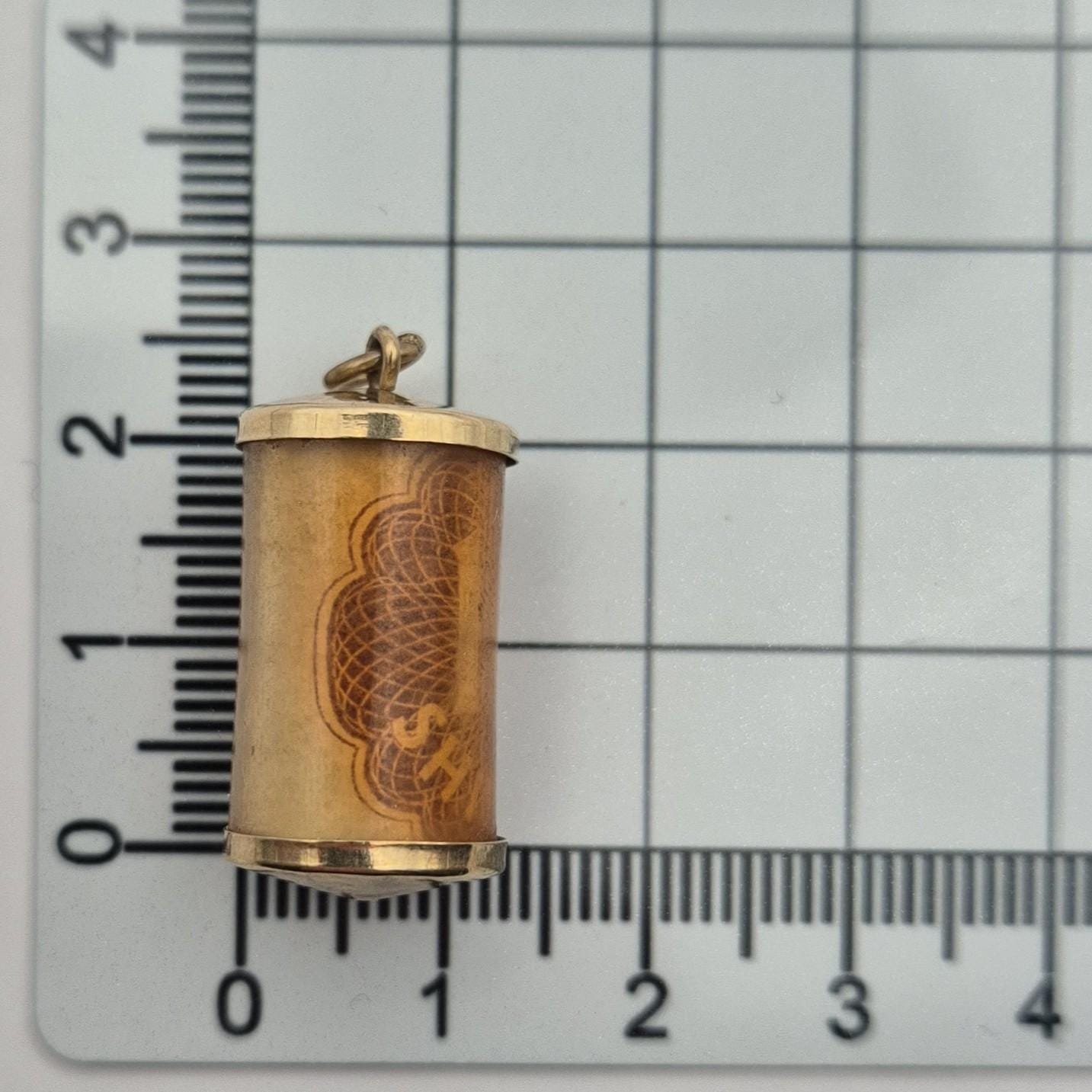 9ct Gold Vintage Money Charm 10 Shilling Note