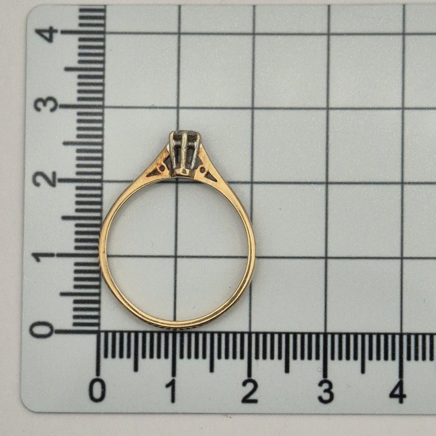 9ct Gold Diamond Solitaire Ring