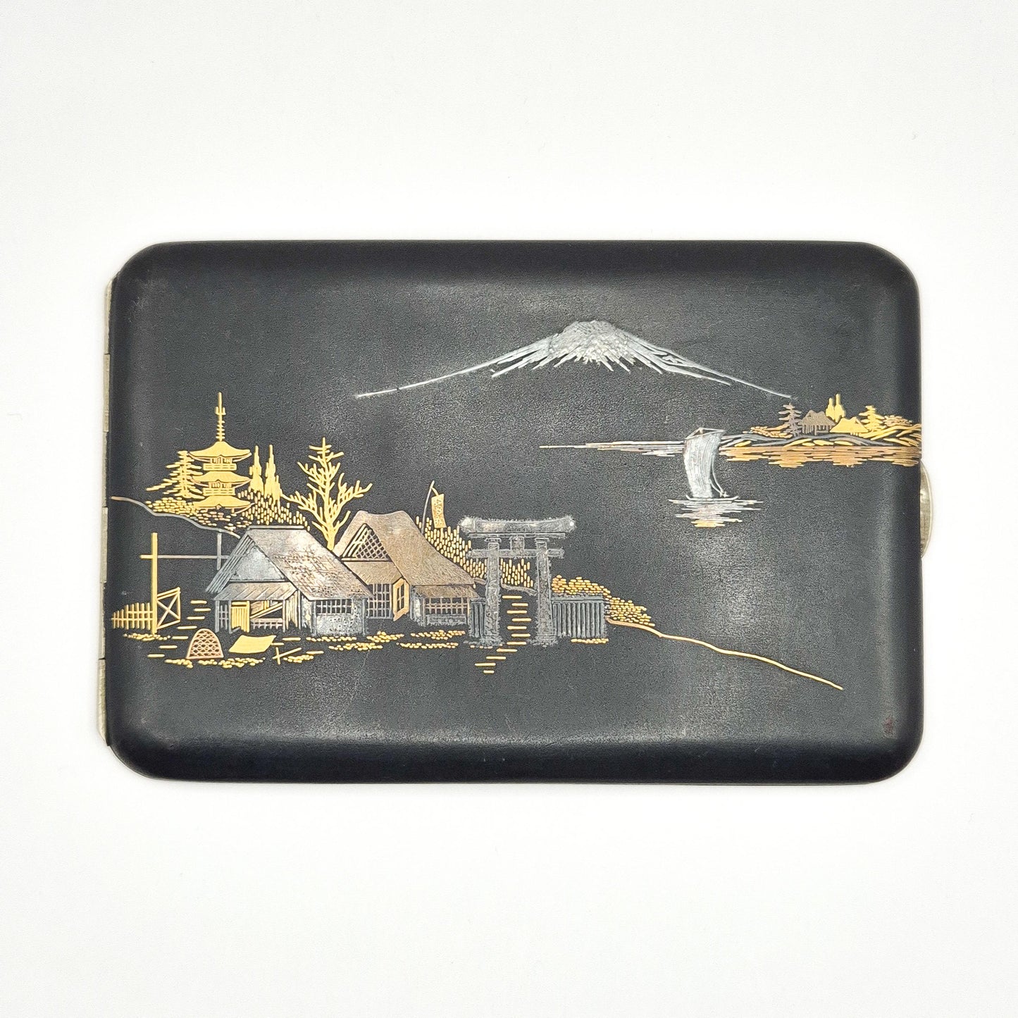 Vintage Japanese Damascene Cigarette Case