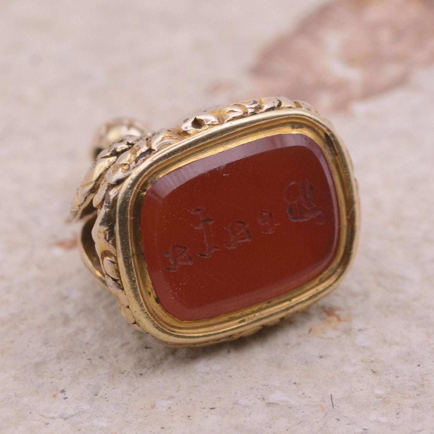 Victorian Carnelian Seal Fob