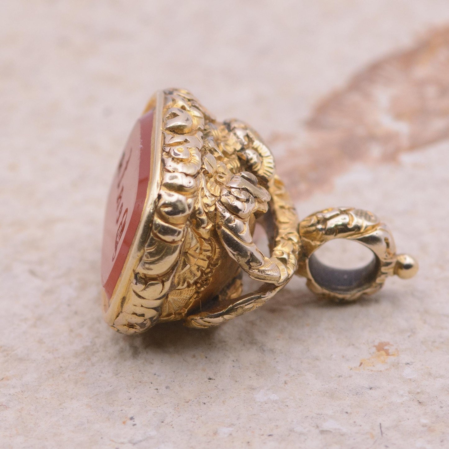 Victorian Carnelian Seal Fob