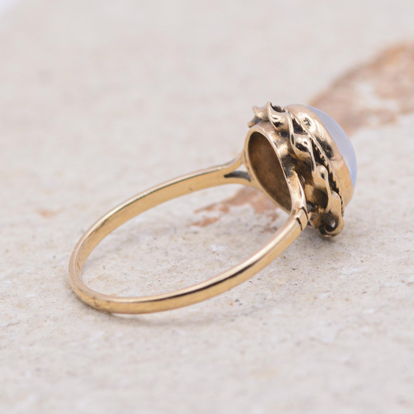 Vintage Moonstone Ring | 9ct Gold | UK Size M 1/2 | US Size 6.5 |