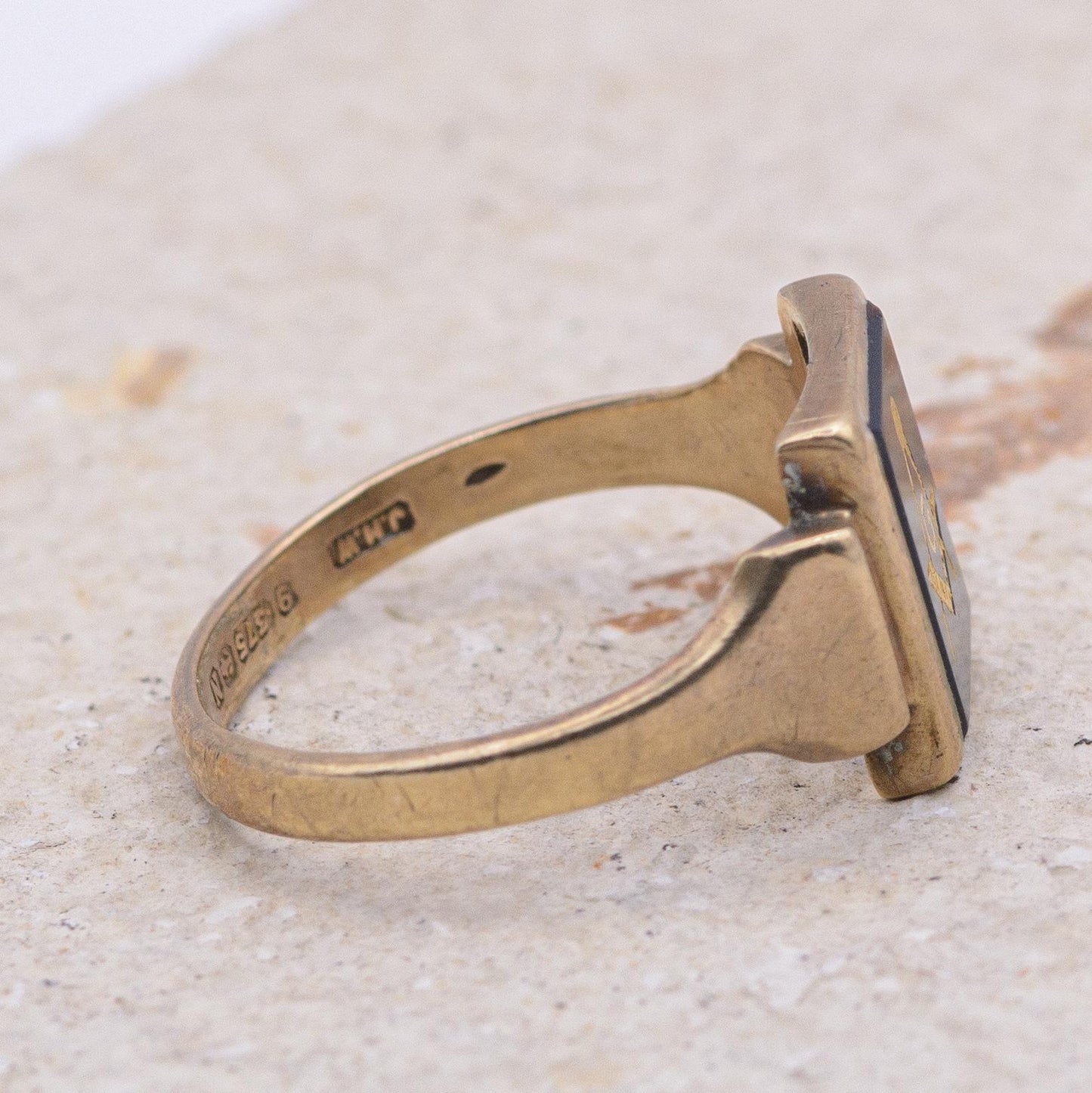 Victorian Masonic Bloodstone Signet Ring