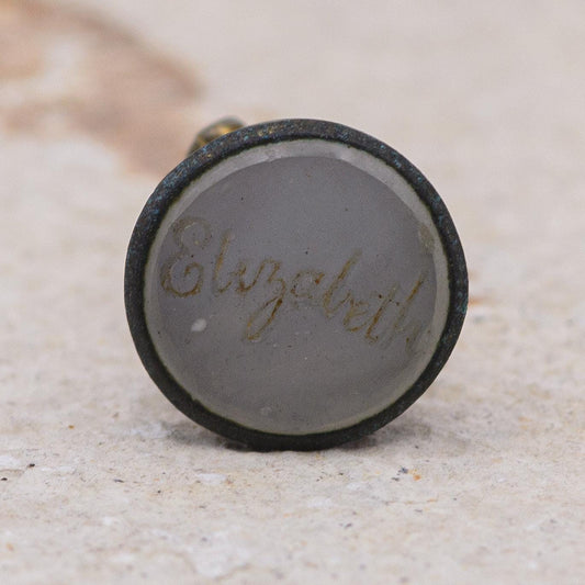 Small Antique Fob Wax Seal with the name "Elizabeth" Inscription