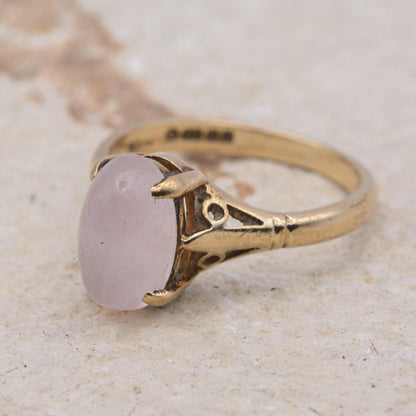 9ct Gold Quartz Dress Ring l UK Size K 1/2 l US Size 5.5