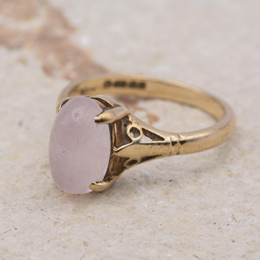 9ct Gold Quartz Dress Ring l UK Size K 1/2 l US Size 5.5