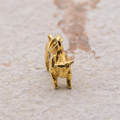 9ct Gold Vintage Cow Charm