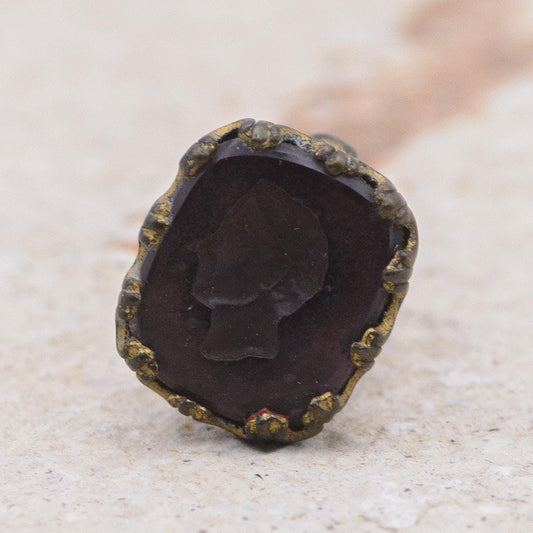 Small Antique Engraved Intaglio Fob Wax Seal
