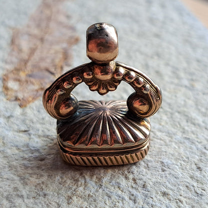 Antique Georgian Gold Cased Fob Seal with Carnelian | Pocket Watch | Fashion | Gentlemens | Necklace | Charm | Vintage |
