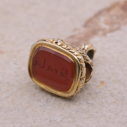 Victorian Carnelian Seal Fob