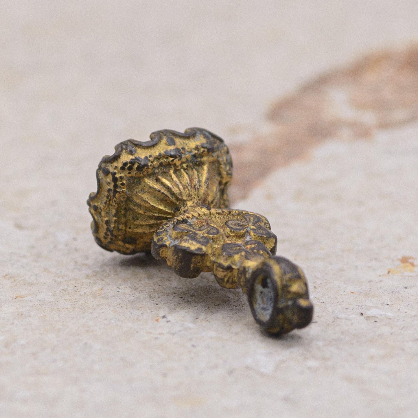 Small Antique Engraved Intaglio Fob Wax Seal