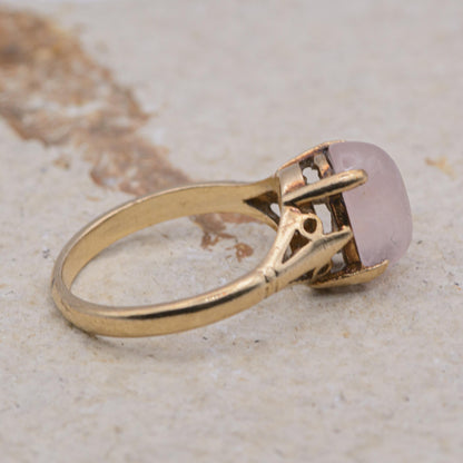 9ct Gold Quartz Dress Ring l UK Size K 1/2 l US Size 5.5
