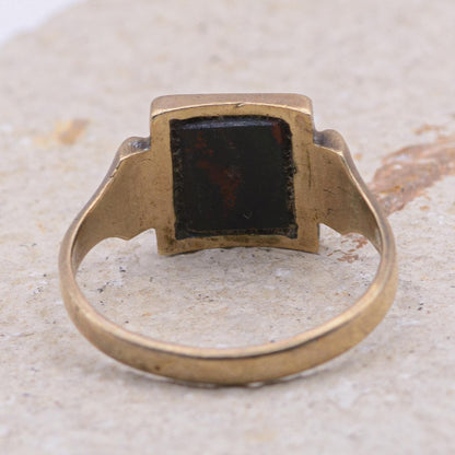 Victorian Masonic Bloodstone Signet Ring