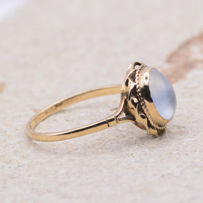 Vintage Moonstone Ring | 9ct Gold | UK Size M 1/2 | US Size 6.5  |