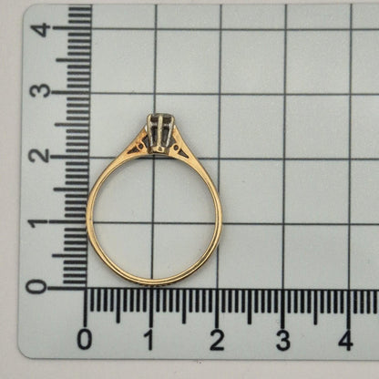 9ct Gold Diamond Solitaire Ring