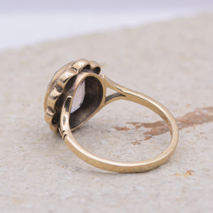 Vintage Amethyst Solitaire Ring | UK Size K | US Size 5.25 | 9 Carat Gold