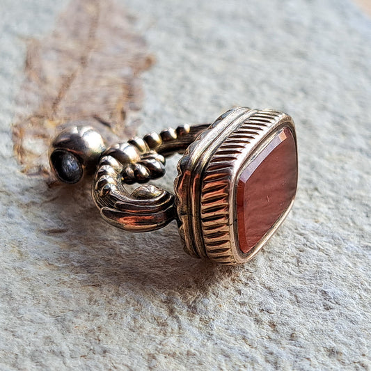 Antique Georgian Gold Cased Fob Seal with Carnelian | Pocket Watch | Fashion | Gentlemens | Necklace | Charm | Vintage |