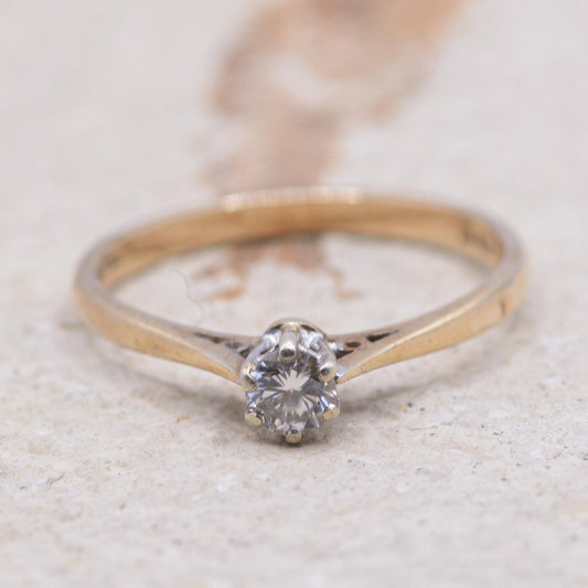 9ct Gold Diamond Solitaire Ring