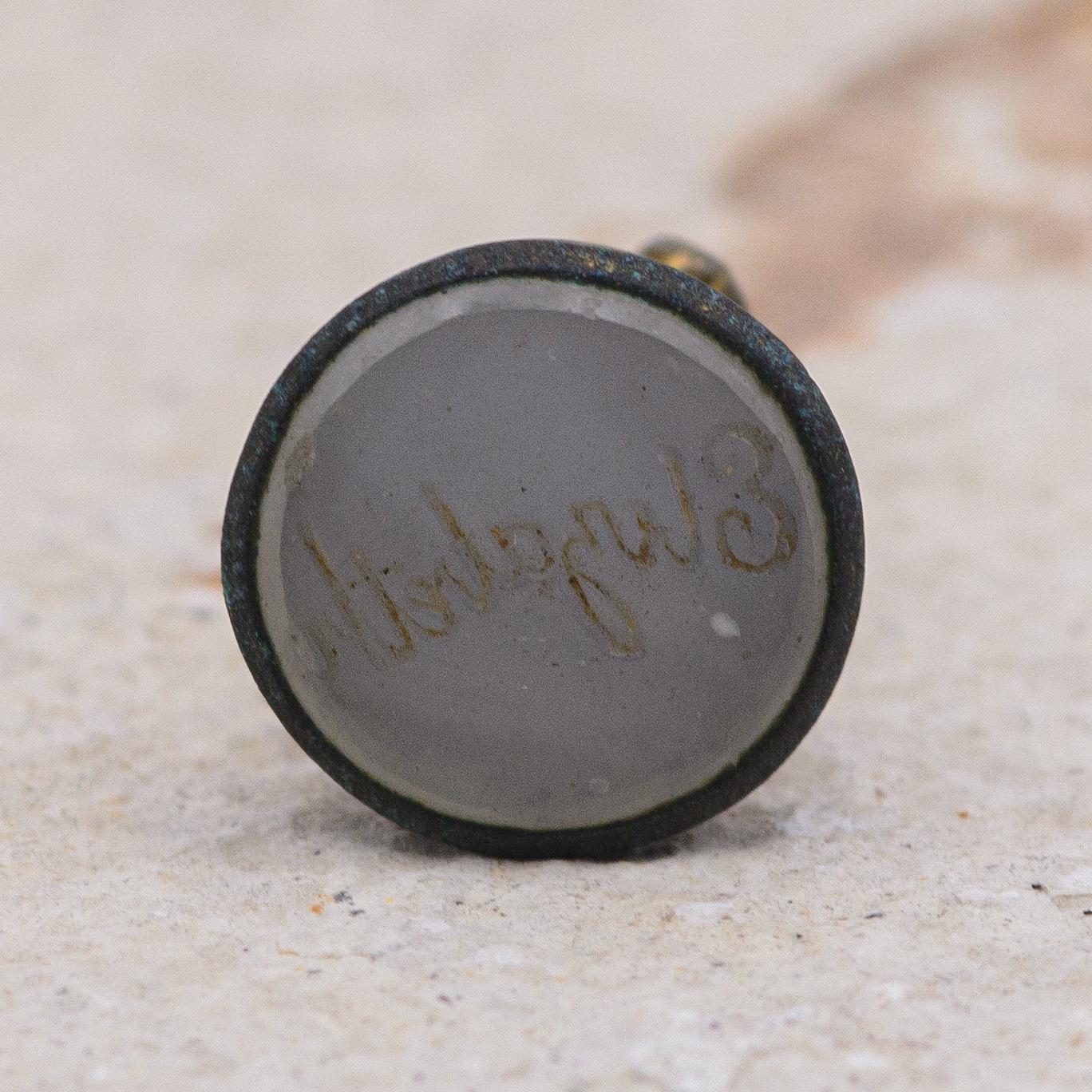 Small Antique Fob Wax Seal with the name "Elizabeth" Inscription