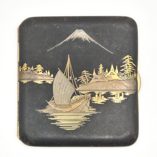 Vintage Japanese Damascene Cigarette Case