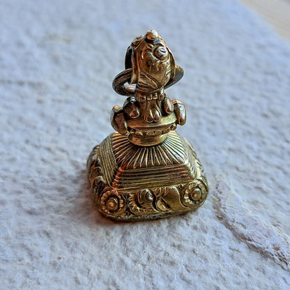 Antique Victorian Glass Wax Seal