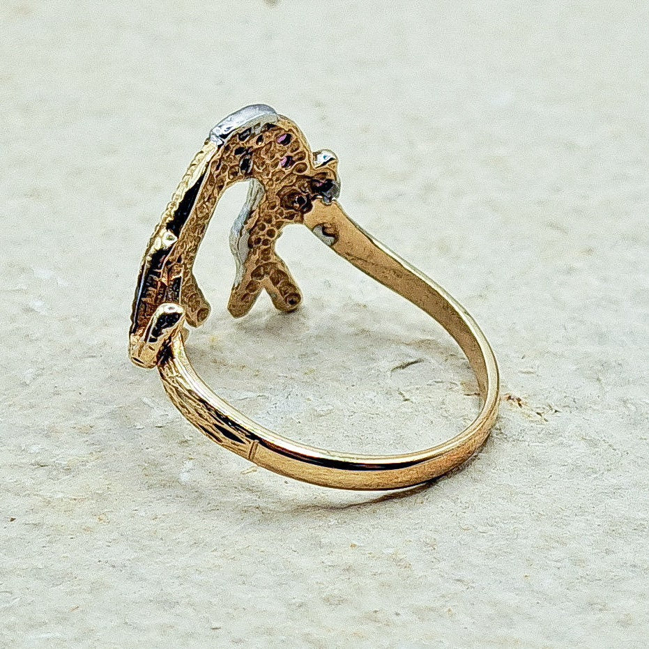9ct Gold Vintage Ruby Ring | UK Size O 1/2 | US Size 7.75