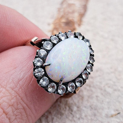 9ct Vintage Opal Ring | UK Size L 1|2 | US size 6