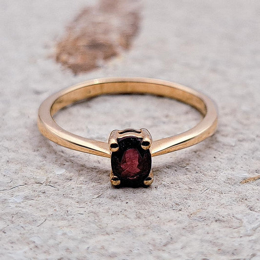 Ruby Ring 9ct Gold | UK Size N 1/2 | US Size 7