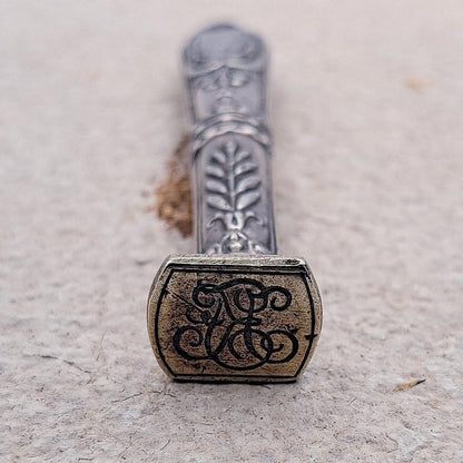 Antique Silver Engraved Wax Stamp