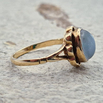 Vintage Moonstone Ring | 9ct Gold | UK Size K | US Size 5.25 |